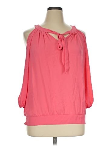 New York & Company 3/4 Sleeve Blouse (view 1)