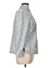 Talbots Hearts Gray Long Sleeve Button-Down Shirt Size Lg Petite - photo 4