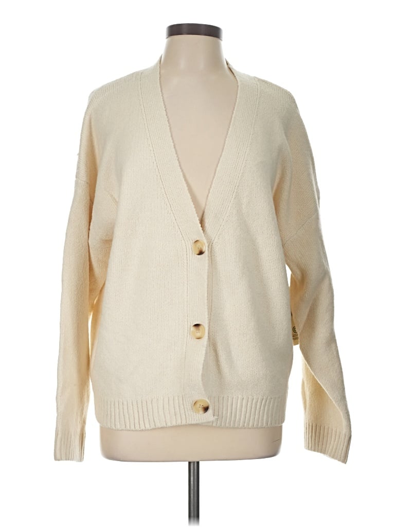 Pre-owned No Boundaries Cardigan Sweater In Ivory