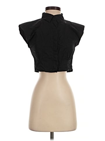 Zara Sleeveless Button-Down Shirt (view 1)