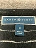 Karen Scott 100% Cotton Stripes Black Pullover Sweater Size M - photo 7