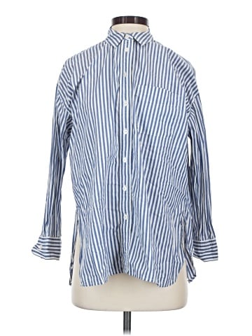 Madewell The Oversized Straight Hem Shirt in Signature Poplin (view 1)