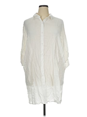 Lands' End 3/4 Sleeve Button-Down Shirt (view 1)