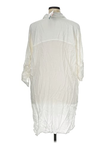 Lands' End 3/4 Sleeve Button-Down Shirt (view 2)