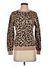 J.Crew 100% Wool Animal Print Brown Wool Pullover Sweater Size S - photo 1