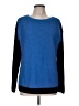 St. John Color Block Blue Wool Pullover Sweater Size M - photo 1