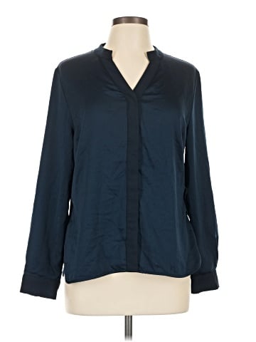 Elizabeth & Clarke Long Sleeve Silk Top (view 1)