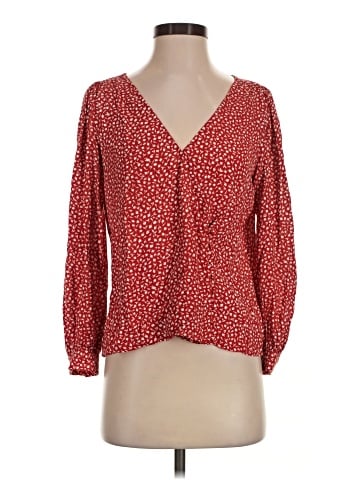 Madewell Kinston Side-Button Wrap Top in Park Picnic (view 1)