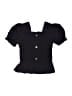 Rip Curl 100% Polyester Black Short Sleeve Blouse Size 14 - photo 1