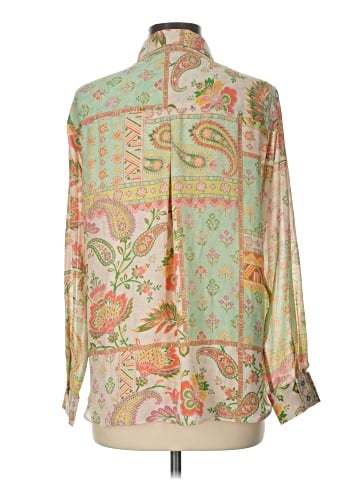 Rose + Olive Long Sleeve Blouse (view 2)
