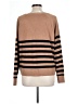 MNG Stripes Brown Pullover Sweater Size L - photo 2