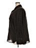 Max Studio 100% Polyester Houndstooth Brown Long Sleeve Blouse Size 2X - photo 5