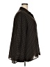 Max Studio 100% Polyester Houndstooth Brown Long Sleeve Blouse Size 2X - photo 4