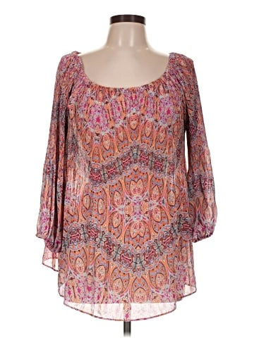 Rose + Olive 3/4 Sleeve Blouse (view 1)