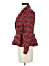 Boston Proper 100% Polyester Plaid Red Blazer Size 2 - photo 5