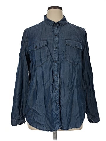 CALVIN KLEIN JEANS Long Sleeve Button-Down Shirt (view 1)