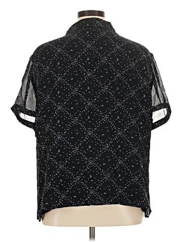 AK Anne Klein Short Sleeve Silk Top (view 2)