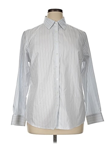 Jones New York Signature Long Sleeve Button-Down Shirt (view 1)