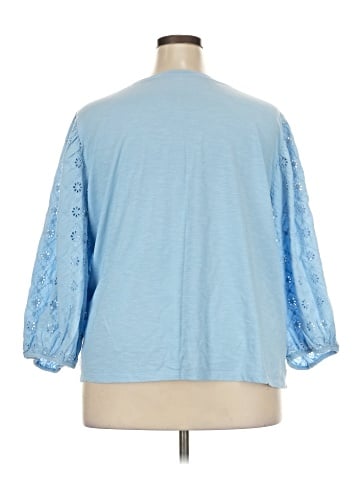 St. John's Bay 3/4 Sleeve Top (view 2)