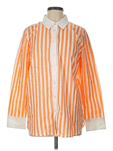 Talbots 3/4 Sleeve Button-Down Shirt (view 1)