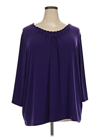 Maggie Barnes for Catherines 3/4 Sleeve Blouse (view 1)