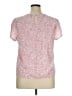 Emery Rose Pink Short Sleeve Blouse Size XL - photo 2