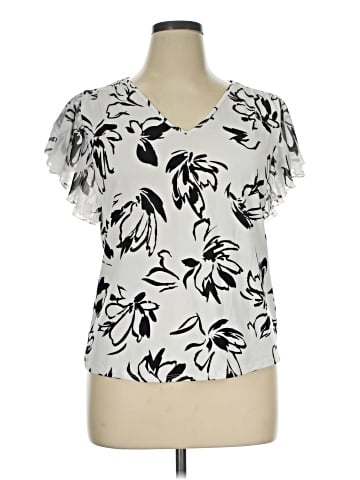 Perseption Concept Short Sleeve Blouse (view 1)