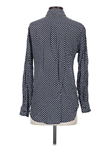 Equipment Long Sleeve Silk Top (view 2)