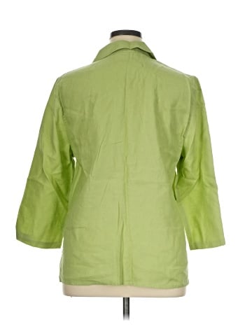 JM Collection 3/4 Sleeve Button-Down Shirt (view 2)
