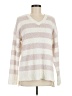 Sanctuary 100% Polyester Stripes Ivory Pullover Sweater Size M - photo 1