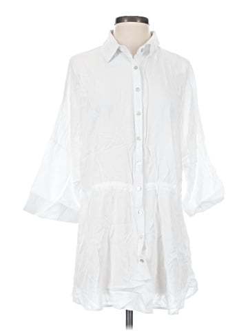 L Space 3/4 Sleeve Button-Down Shirt (view 1)