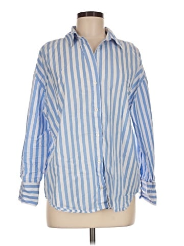 Zara Long Sleeve Button-Down Shirt (view 1)