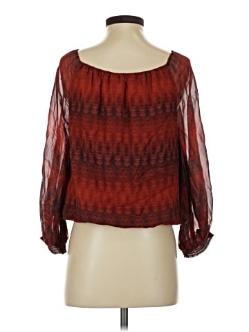 Alice + Olivia 3/4 Sleeve Silk Top (view 2)