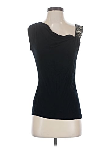 Black Saks Fifth Avenue Sleeveless T-Shirt (view 1)