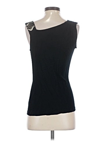 Black Saks Fifth Avenue Sleeveless T-Shirt (view 2)