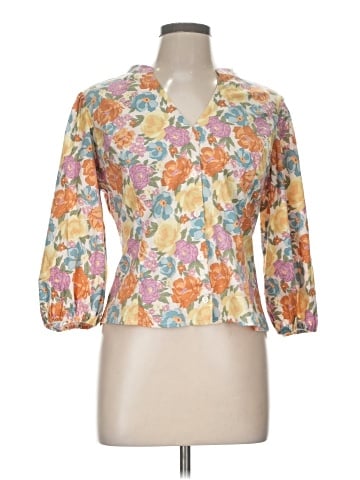 Lush 3/4 Sleeve Blouse (view 1)