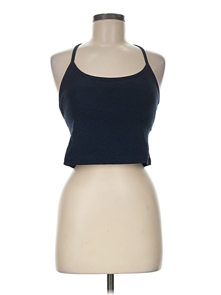Pre-owned Beyond Yoga Tank Top Blue Halter Neckline Tops