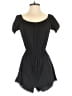 Bebop 100% Polyester Solid Black Romper Size S - photo 1