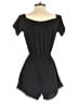 Bebop 100% Polyester Solid Black Romper Size S - photo 2