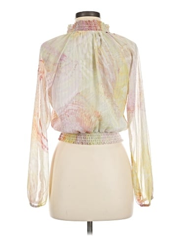 Lavender Brown Long Sleeve Blouse (view 2)