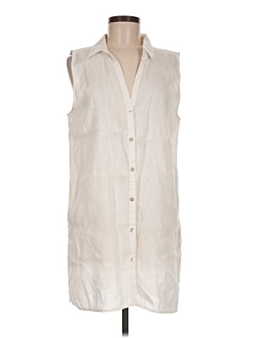 Sigrid Olsen Sleeveless Button-Down Shirt (view 1)