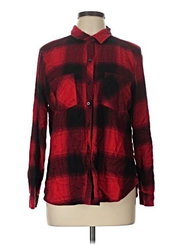a.n.a. A New Approach Long Sleeve Button-Down Shirt (view 1)