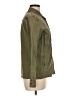 Zara Basic 100% Cotton Solid Green Jacket Size M - photo 4