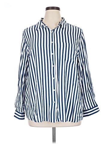 Jane and Delancey 3/4 Sleeve Button-Down Shirt (view 1)