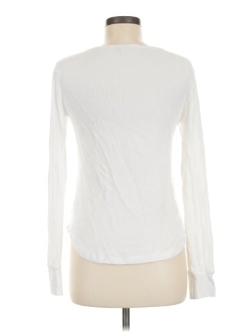 Madewell Waffle-Knit Scoopneck Henley Tee (view 2)