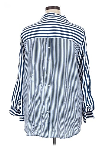 Jane and Delancey 3/4 Sleeve Button-Down Shirt (view 2)