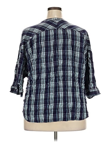 Lane Bryant 3/4 Sleeve Button-Down Shirt (view 2)