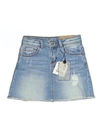 Zara Denim Skirt (view 1)