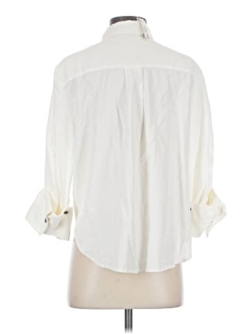 Madewell Easy Y-Neck Button-Up Shirt in Corduroy (view 2)