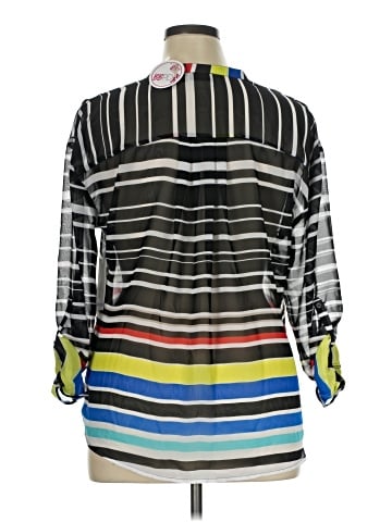 a.n.a. A New Approach 3/4 Sleeve Blouse (view 2)